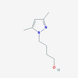 molecular formula C9H16N2O B1342202 4-(3,5-Dimethyl-pyrazol-1-yl)-butan-1-ol CAS No. 1015844-27-5