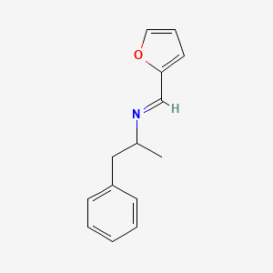 molecular formula C14H15NO B13422027 Amphetamine-N-(2-Furanylmethylene) 