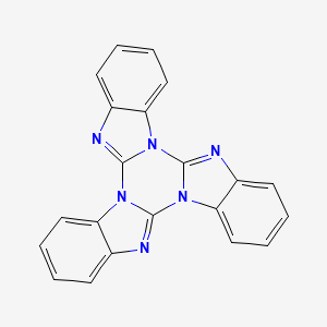 molecular formula C21H12N6 B13422059 2,9,11,18,20,27-Hexazaheptacyclo[18.7.0.02,10.03,8.011,19.012,17.021,26]heptacosa-1(27),3,5,7,9,12,14,16,18,21,23,25-dodecaene 