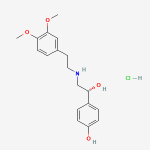 molecular formula C18H24ClNO4 B13422142 (R)-(-)-Denopamine Hydrochloride 