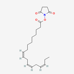 molecular formula C22H33NO4 B13422149 Linolenic Acid N-Hydroxysuccinimide 