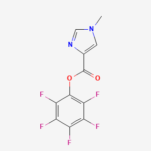 molecular formula C11H5F5N2O2 B1342217 Pentafluorophenyl 1-methyl-1H-imidazole-4-carboxylate CAS No. 898288-88-5