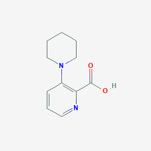 molecular formula C11H14N2O2 B1342222 3-Piperidinopyridine-2-carboxylic acid CAS No. 898289-01-5