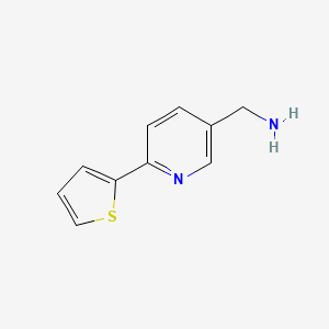 molecular formula C10H10N2S B13422253 (6-(Thiophen-2-yl)pyridin-3-yl)methanamine 
