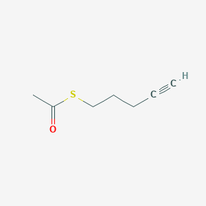 molecular formula C7H10OS B13422276 S-Pent-4-yn-1-yl Ethanethioate 