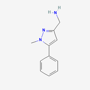 (1-Methyl-5-phenyl-1H-pyrazol-3-yl)methylamine