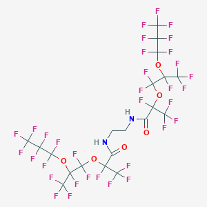 molecular formula C20H6F34N2O6 B13422339 Ethylenediamide perfluoro(2,5-dimethyl-3,6-dioxa)nonanoic acid 