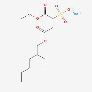 molecular formula C14H25NaO7S B13422340 Sodium 4-(2-Ethylhexyl) 2-Sulfobutanedioate Ethyl Ester 