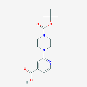 2-[4-(Tert-butoxycarbonyl)piperazin-1-yl]isonicotinic acid