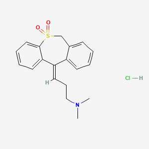 molecular formula C19H22ClNO2S B13422359 Dosulepin Sulfone Hydrochloride 