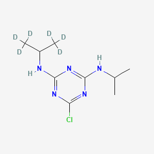 molecular formula C9H16ClN5 B13422379 Propazine D6 (isopropyl D6) 