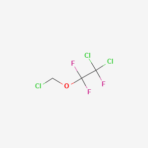 molecular formula C3H2Cl3F3O B13422392 Chloromethyl 2,2-dichloro-1,1,2-trifluoroethyl ether CAS No. 32776-56-0