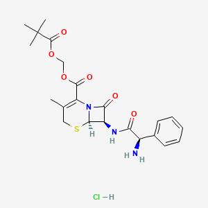 molecular formula C22H28ClN3O6S B13422434 Pivcefalexin hydrochloride CAS No. 27726-31-4