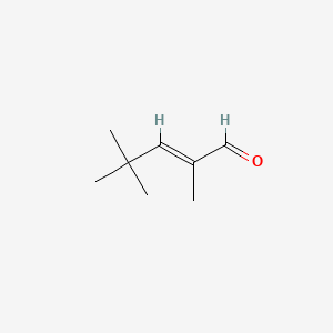 molecular formula C8H14O B13422440 2,4,4-Trimethyl-2-pentenal CAS No. 53907-61-2