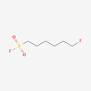 molecular formula C6H12F2O2S B13422481 Hexanesulfonyl fluoride, 6-fluoro- CAS No. 372-70-3