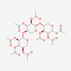 molecular formula C31H42O21 B13422496 Octaacetyl Xylotriose 