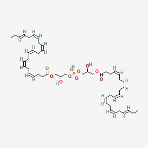 molecular formula C50H75O10P B13422518 [3-[[3-[(4Z,7Z,10Z,13Z,16Z,19E)-docosa-4,7,10,13,16,19-hexaenoyl]oxy-2-hydroxypropoxy]-hydroxyphosphoryl]oxy-2-hydroxypropyl] (4Z,7Z,10Z,13Z,16Z,19E)-docosa-4,7,10,13,16,19-hexaenoate 