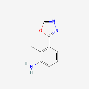 2-Methyl-3-(1,3,4-oxadiazol-2-yl)aniline