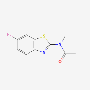 molecular formula C10H9FN2OS B13422562 N-(6-fluoro-1,3-benzothiazol-2-yl)-N-methylacetamide 