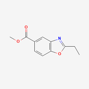 molecular formula C11H11NO3 B1342258 Methyl 2-ethyl-1,3-benzoxazole-5-carboxylate CAS No. 924862-20-4