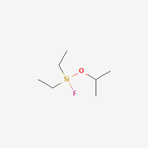 molecular formula C7H17FOSi B13422585 Silane, diethylfluoroisopropoxy- CAS No. 338-43-2
