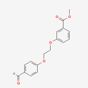 molecular formula C17H16O5 B1342259 Methyl 3-(2-(4-formylphenoxy)ethoxy)benzoate CAS No. 937601-95-1