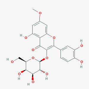 molecular formula C22H22O12 B13422609 Rhamnetin 3-galactoside 