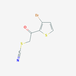 2-(3-Bromo-2-thienyl)-2-oxoethyl thiocyanate