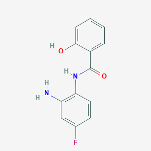 molecular formula C13H11FN2O2 B13422622 N-(2-amino-4-fluorophenyl)-2-hydroxybenzamide CAS No. 403599-68-8