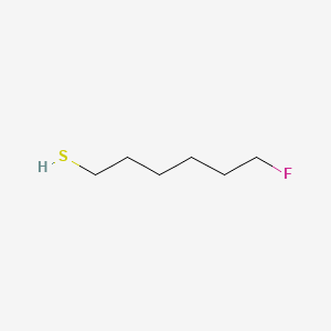 molecular formula C6H13FS B13422625 Hexanethiol, 6-fluoro- CAS No. 408-09-3