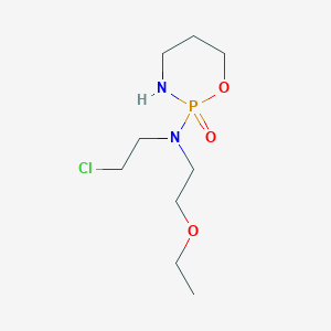 molecular formula C9H20ClN2O3P B13422626 N-(2-chloroethyl)-N-(2-ethoxyethyl)-2-oxo-1,3,2lambda5-oxazaphosphinan-2-amine 