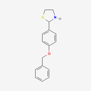 2-(4-(Benzyloxy)phenyl)thiazolidine