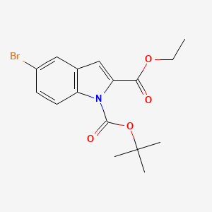 1-(tert-Butyl) 2-ethyl 5-bromo-1H-indole-1,2-dicarboxylate