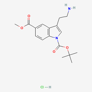 1-tert-Butyl 5-methyl 3-(2-aminoethyl)-1H-indole-1,5-dicarboxylate hydrochloride
