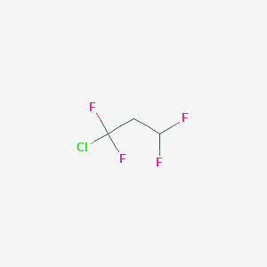 molecular formula C3H3ClF4 B13422752 1-Chloro-1,1,3,3-tetrafluoropropane CAS No. 2730-64-5