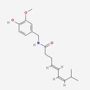 molecular formula C18H25NO3 B13422783 4,5-Dehydro-Capsaicin 