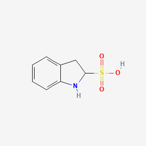 molecular formula C8H9NO3S B13422846 2,3-dihydro-1H-indole-2-sulfonic acid CAS No. 376646-59-2