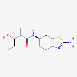 molecular formula C13H21N3O2S B13422859 N-[(6R)-2-amino-4,5,6,7-tetrahydro-1,3-benzothiazol-6-yl]-3-hydroxy-2-methylpentanamide 