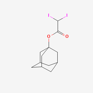 molecular formula C12H16I2O2 B13422896 Adamantanyl 2,2-diiodoacetate 