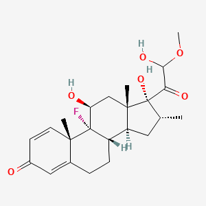molecular formula C23H31FO6 B13422950 21-Hemiacetal Dexamethasone 