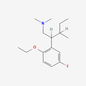 molecular formula C16H26FNO B13422951 beta-sec-Butyl-N,N-dimethyl-2-ethoxy-5-fluorophenethylamine CAS No. 27778-82-1