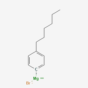 molecular formula C12H17BrMg B13422963 4-n-Hexylphenyl magnesium bromide 