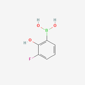 molecular formula C6H6BFO3 B1342298 3-Fluoro-2-hydroxyphenylboronic acid CAS No. 259209-24-0