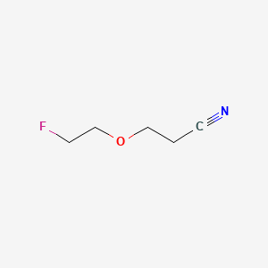 molecular formula C5H8FNO B13423024 Propionitrile, 3-(2-fluoroethoxy)- CAS No. 353-18-4