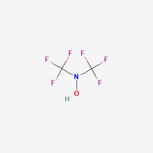 molecular formula C2HF6NO B13423074 N,N-bis(trifluoromethyl)hydroxylamine CAS No. 359-63-7
