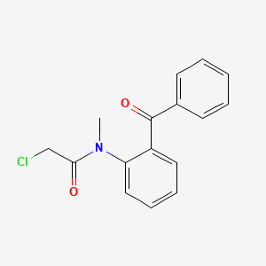molecular formula C16H14ClNO2 B13423113 N-(2-benzoylphenyl)-2-chloro-N-methylacetamide 