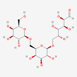 molecular formula C18H32O16 B13423114 Gal(b1-6)Gal(b1-6)aldehydo-Gal 