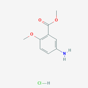 molecular formula C9H12ClNO3 B1342313 甲基5-氨基-2-甲氧基苯甲酸酯盐酸盐 CAS No. 99450-55-2