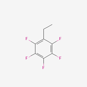 molecular formula C8H5F5 B13423135 Benzene, ethylpentafluoro- CAS No. 2251-81-2