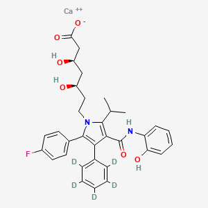 molecular formula C33H34CaFN2O6+ B13423140 di(2-Hydroxy Atorvastatin-d5) Calcium Salt 